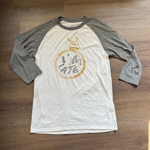 Disney "I'm Late" Graphic Baseball Tee‎